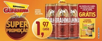 Supermercados Guanabara Cerveja Brahma lata 269ml oferta
