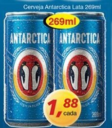 Supermercados Guanabara Cerveja Antarctica Lata 269ml oferta