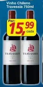 Supermercados Guanabara Vinho Chileno Travessia 750ml oferta