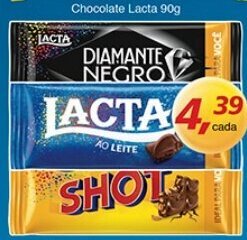 Supermercados Guanabara Chocolate Lacta 90g oferta