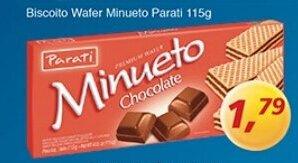 Biscoito Wafer Minueto parati 115g