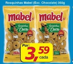 Supermercados Guanabara Rosquinhas Mabel 350g oferta