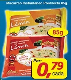 Supermercados Guanabara Macarrao Instantaneo Predilecta 85g oferta