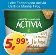 Supermercados Guanabara Leite Fermentado Activia Cafe da Manha 170g oferta