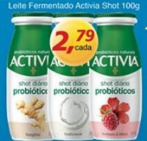 Supermercados Guanabara Leite Fermentado Activia Shot 100g oferta