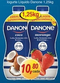 Supermercados Guanabara Iogurte Liquido Danone 1250g oferta