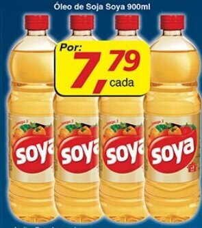 Supermercados Guanabara Oleo de Soja Soya 900ml oferta