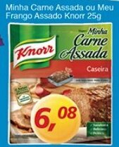 Supermercados Guanabara Minha Carne Assada ou Meu Frango Assado Knorr 25g oferta