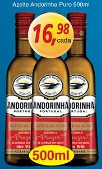 Supermercados Guanabara Azeite Andorinha Puro 500ml oferta