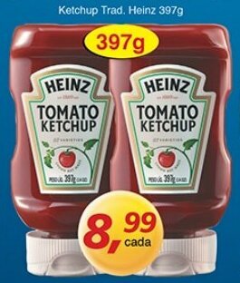 Supermercados Guanabara Ketchup Trad. Heinz 397g oferta