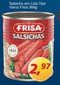 Supermercados Guanabara Salsicha em lata Tipo Viena Frisa 300g oferta