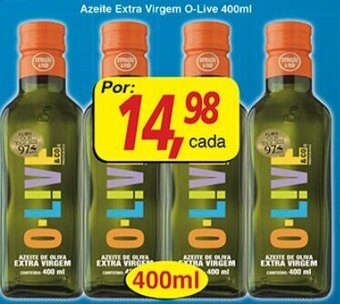 Supermercados Guanabara Azeite Extra Virgem O-live 400ml oferta