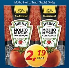 Supermercados Guanabara Molho Heinz Trad. Sache 340g oferta