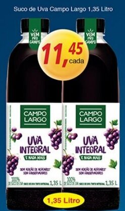 Supermercados Guanabara Suco de Uva Campo Largo 1.35L oferta