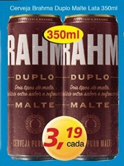 Cerveja Brahma Duplo Malte Lata 350ml