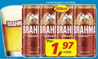 Supermercados Guanabara Cerveja Brahma lata 269ml oferta