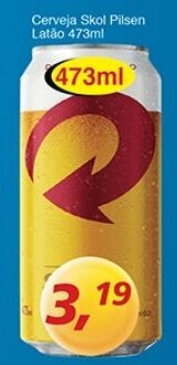 Supermercados Guanabara Cerveja Skol Pilsen Latao 473ml oferta