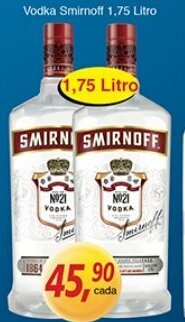 Supermercados Guanabara Vodka Smirnoff 1.75L oferta