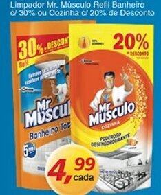 Supermercados Guanabara Limpador Mr.Musculo Refil Banheiro c/ 30% ou Cozinha c/ 20% de Desconto oferta