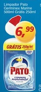 Supermercados Guanabara Limpador Pato Germinex marine 500ml gratis 250ml oferta