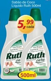 Supermercados Guanabara Sabao de Coco Liquido Ruth 500ml oferta