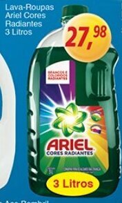 Supermercados Guanabara Lava Roupas Ariel Cores Radiantes 3L oferta