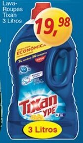 Supermercados Guanabara Lava roupas Tixan 3L oferta