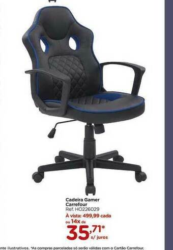 Carrefour Cadeira Gamer Carrefour oferta