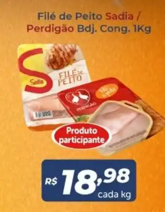 Atakarejo File de Peito Sadia/ Perdigao Bdj. Cong. 1kg oferta