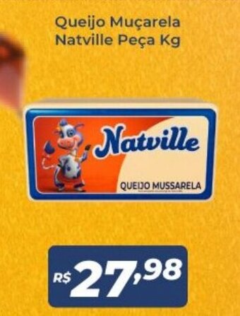 Atakarejo Queijo Mucarela Natville peca 1kg oferta