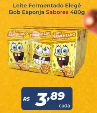 Atakarejo Leite Fermentado Elege Bob Esponja Sabores 480g oferta