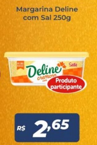 Atakarejo Margarina Deline com Sal 250g oferta