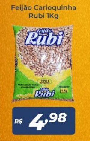 Atakarejo Feijao Carioquinha Rubi 1kg oferta