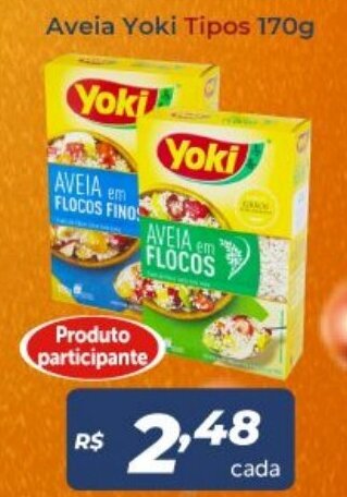 Atakarejo Aveia Yoki Tipos 170g oferta