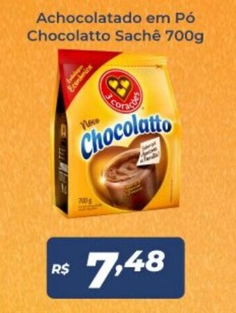 Atakarejo Achocolatado em po Chocolatto sache 700g oferta