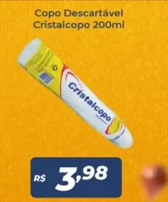 Atakarejo Copo Descartavel Cristalcopo 200ml oferta