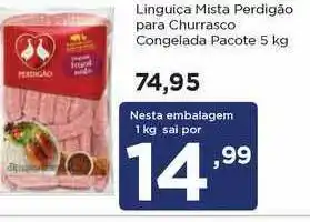Apoio Mineiro Linguiça Mista Perdigão Para Churrasco Congelada 1kg oferta