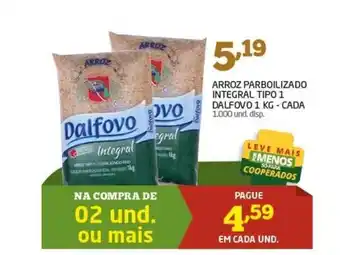 Arroz Parboilizado Integral Tipo 1 Dalfovo 1kg - cada