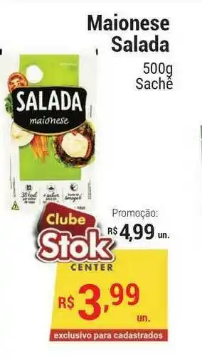 Stok Center Maionese Salada 500g oferta