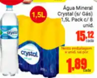 Barbosa Supermercados Agua Mineral Crystal 1.5L Pack c/8 oferta