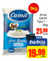 Barbosa Supermercados Arroz Camil tipo 1 5kg oferta