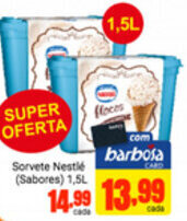 Barbosa Supermercados Sorvete Nestle 1.5L oferta