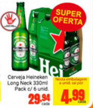 Barbosa Supermercados Cerveja Heineken Long Neck 330ml oferta