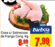 Barbosa Supermercados Coxa c/ Sobrecoxa de Frango Cong. 1kg oferta
