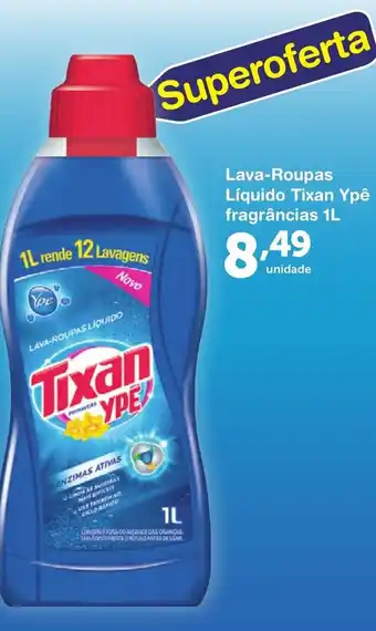 Roldão Lava roupas liquido Tixan Ype 1L oferta