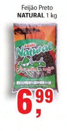 Supermercados Mundial Feijao Preto Natural 1kg oferta