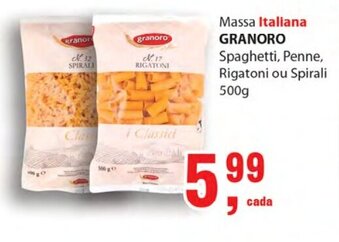 Supermercados Mundial Massa Italiana Granoro 500g oferta