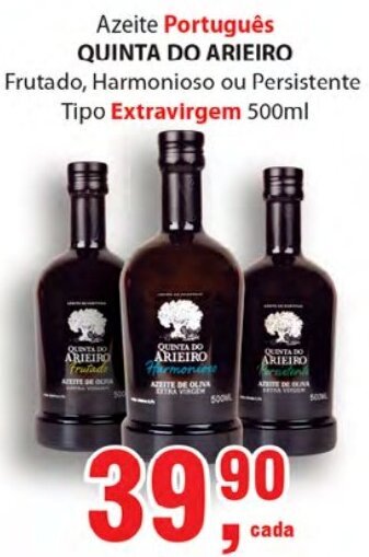 Supermercados Mundial Azeite Portugues Quinta Do Arieiro tipo Extravirgem 500ml oferta