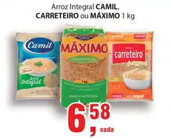 Supermercados Mundial Arroz Integral Camil, Carreteiro ou Maximo 1kg oferta