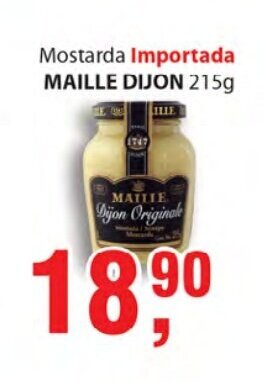 Supermercados Mundial Mostarda Importada Maille Dijon 215g oferta